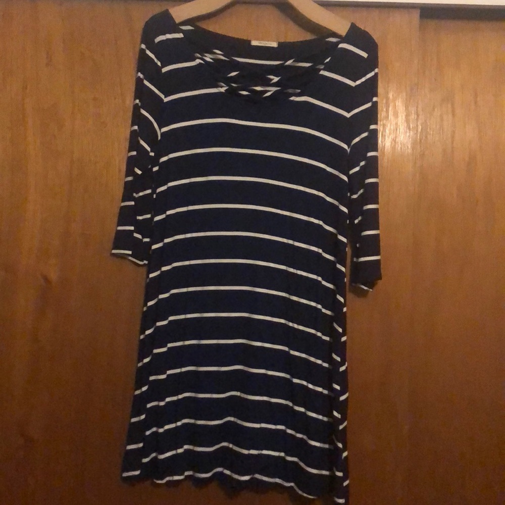 Navy w/White Stripes, medium,